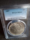 1887 Morgan Dollar - MS-64 PCGS