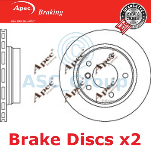 Disques de frein marchés indépendants des pièces de rechange (IAM) Apec pour auto