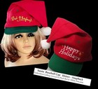 Unisex Santa Hat Happy Holiday Plush Felt Embroidered Baseball Cap Christmas Hat
