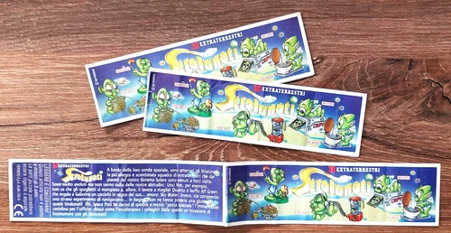 Internationale Überraschungseier-Beipackzettel Super Spacys