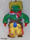 Vintage Western Texas Cowboy Cactus Ornament  w/ Hat Boots & Chili Peppers  