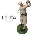 HTF Lenox 1930's GOLF FIGURINE "Straight And True 10" "FINE CHINA 24K GOLD 