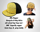 80's Old School hip hop Gangster Rapper Bling cap / hat Costume Accessory