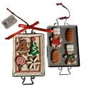 Set Of 3 Dimensional Gingerbread Cookie Sheet Ornament Must have for any baker