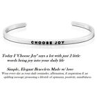 Mantraband Cuff  inspiration Bracelet "Choose Joy"  affirmation Message