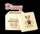 Disney Mickey Mouse Ceramic Lidded Trinket Box  " If You Can Dream It "
