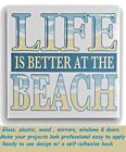 Beach Nautical Tropical Decor LIFE IS BETTER AT THE BEACH Vinyl Wall Decal