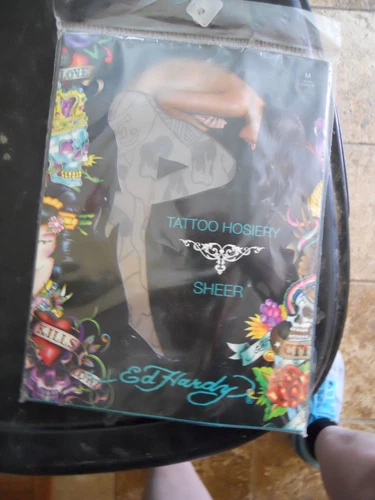 Medias de tatuaje de nylon Ed Hardy y Medias para Mujeres