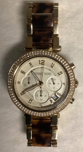 Relojes pulsera caja de oro Michael Kors Parker