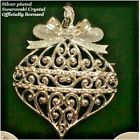 Silver plated Swarovski Crystal Keepsake wedding xmas doorknob mirror Ornament
