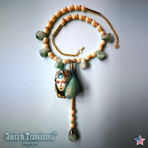 Acero Inoxidable simulado de plumas Collares y colgantes De moda