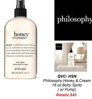 Qvc Hsn - Philosophy Honey and Cream 16 oz Body Spritz ( w/ Pump)
