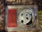 2018 Silver China Panda First Strike 35th Anniversary Red Label PCGS MS70
