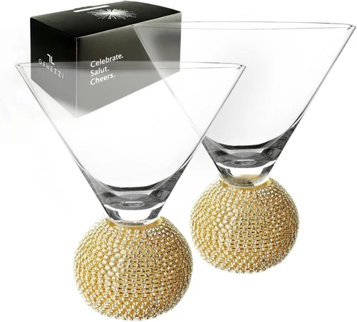 Acrylic White Martini Glasses