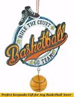 BASKETBALL RULE THE COURT Sports Keepsake All Occasion / Xmas Figurine Ornament