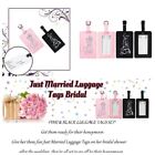 Bride & Groom Just Married Luggage ID Tags Bridal Shower Party Novelty honeymoon