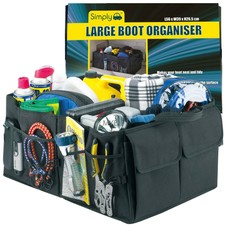 Car Interior Large Foldable Tidy Organiser Travel Storage Boot Bag Pockets