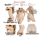 $85 Leonisa m Nude Undetectable Step-In Mid-Thigh Body Shaper Slimming Shapewear