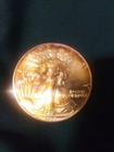 1987 American Silver Eagle BU Awesome Deep Rich Golden Toning
