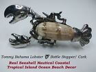 Tommy Bahama Lobster Bottle Stopper cork Real Seashell Nautical Coastal Island 