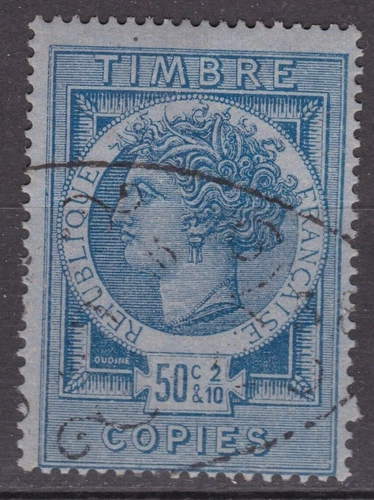 Timbres bleus avec 10 timbres