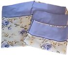  4 Vgt King Pillowcase Blue Yellow White Green Floral French Country Cottage