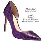I.N.C. Kenjay Women's 7.5 Purple Rhinestone Slip on Pumps D'orsay Stiletto Heels