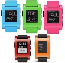 NEW Pebble SmartWatch Bluetooth For Apple Android Water Resistant Rechargeable