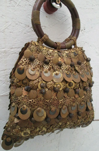 Sac porté épaule à main bois pour femme