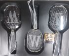 Fifth Avenue Crystal Monogrammed Ornaments Gift Set Box 3 Ornaments Letter " W "