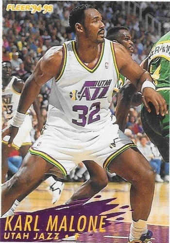 Cartes Fleer Karl Malone basket-ball à l'unité à collectionner sportives