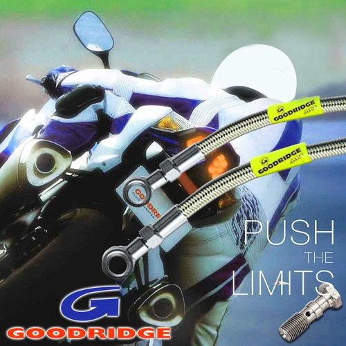 Stainless Steel Motorcycle & Scooter Brake Lines, Hoses & Fittings without Performance Part