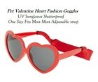 Pet Dog Valentine Heart Love Fashion Goggles UV Sunglasses Shatterproof  -1 Size