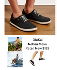OLUKAI Nohea Moku Men's Shoes All Day Sneakers - Black/Black Size 9 EUC