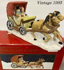 Dept 56 lemax style Christmas Village  Dickens Victorian Horse & Carriage 7"