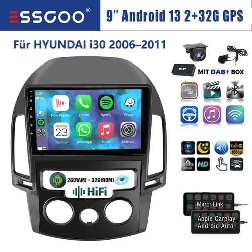 Autoradios mit DAB von Hyundai