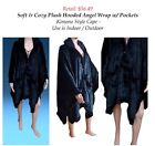 Soft & Cozy Plush Hooded Angel Wrap w/ Pockets - One  Size