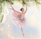 Pink Iridescent Beaded SwanPrincess Ballerina Sugar Plum Nutcracker Ornament