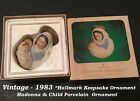 Vtg Hallmark 1983 MADONNA & CHILD Religious Nativity Xmas Ornament Porcelain