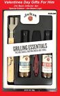 4 pcs Collector Gifts set  For Him Jim Beam Grilling BBQ Tongs Brush 2 BBQ Sauce