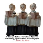 Vintage Lefton  Christmas Figurine 3 choir boy figurine #944 made in japan 5"