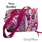 Vintage Vera Bradley Laptop Crossbody Bag Very Berry Paisley Pink Retired 2010