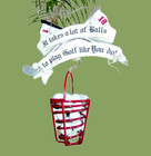 HTF - Vintage Christmas sports  Ornament  Golf