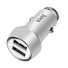 Dual USB Port Car Charger Adapter Fast Charging for iPhone Samsung LG HTC Silver
