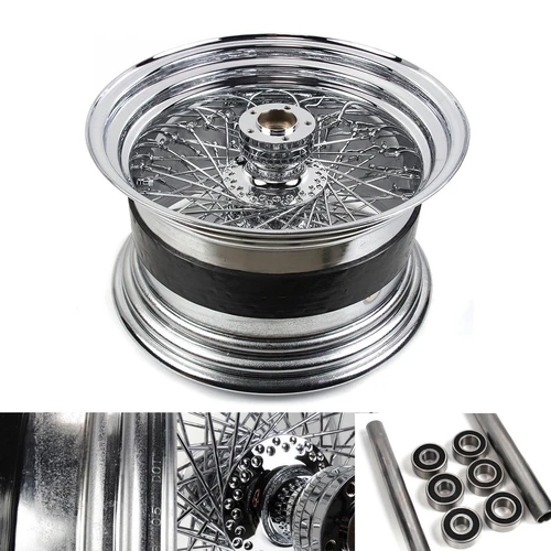Chrome Spoked Wheel Motorcycle & Scooter Wheels & Rims