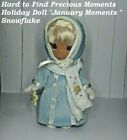 HTF Precious Moments Holiday Doll "January Moments " Snowflake figurine ornament