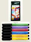 Faber Castell Artist Pens set. 6 Pitt Artist Pens Basic Brush set 167103T