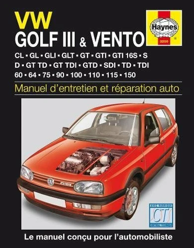 Manuel d'atelier Golf VW