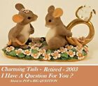Charming Tails "I Have a Question For You" Engagement Wedding Ring Figurine