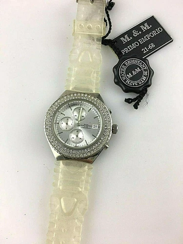 M & M Stainless Steel Case Luxury Wristwatches